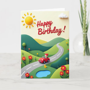 Carte d'anniversaire douce Papercut
