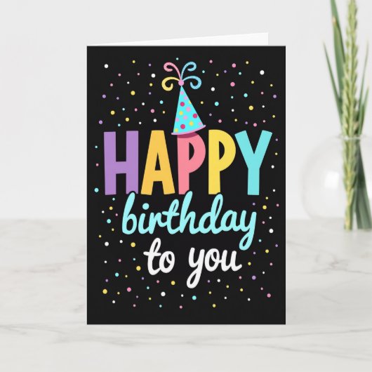 Carte d'anniversaire douce pastel (Devant)