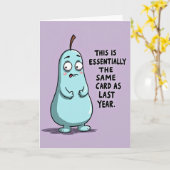 Carte d'anniversaire douce Pastel Pear (Fleur jaune)