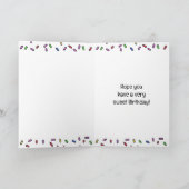 Carte d'anniversaire douce pour elle | Anniversair (Intérieur)