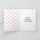 Carte d'anniversaire douce pour elle | Anniversair (Intérieur)