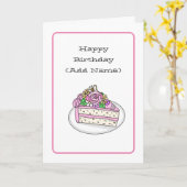 Carte d'anniversaire douce pour elle | Anniversair (Fleur jaune)