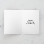 Carte d'anniversaire douce pour elle | Gâteau d'an (Intérieur)