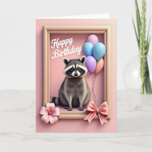 Carte d'anniversaire douce pour les animaux