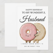 Carte d'anniversaire douce pour mon mari merveille (Devant / Derrière)