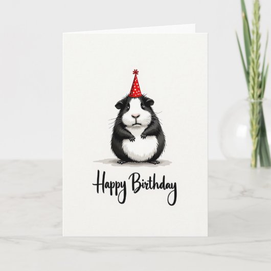 Carte d'anniversaire douce pour rongeur (Devant)