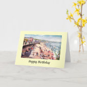 Carte d'anniversaire - Douglas, île de Man (Fleur jaune)