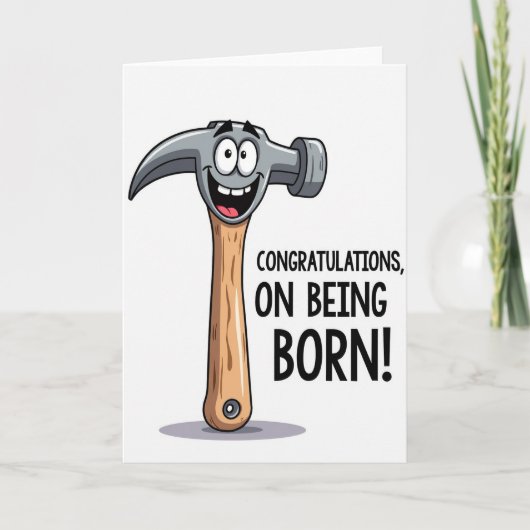 Carte d'anniversaire d'outil fantaisiste (Devant)