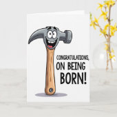 Carte d'anniversaire d'outil fantaisiste (Fleur jaune)