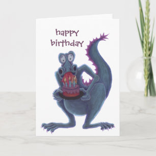 carte d'anniversaire dragon