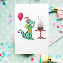 Carte d'anniversaire Dragon Smothday
