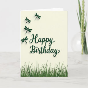 Carte d'anniversaire Dragonfly Art