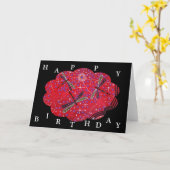 Carte d'anniversaire Dragonfly Dream (Fleur jaune)