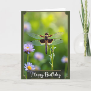 Carte d'anniversaire Dragonfly Wing