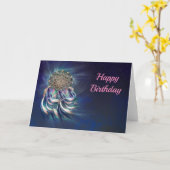 Carte d'anniversaire Dream Catcher (Fleur jaune)