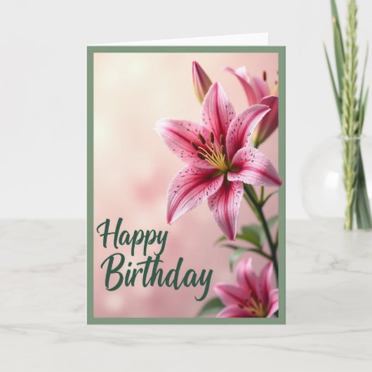 Carte d'anniversaire Dreamy Blossom (Devant)