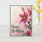 Carte d'anniversaire Dreamy Blossom (Fleur jaune)