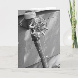 Carte d'anniversaire "Drippy Garden Hose"