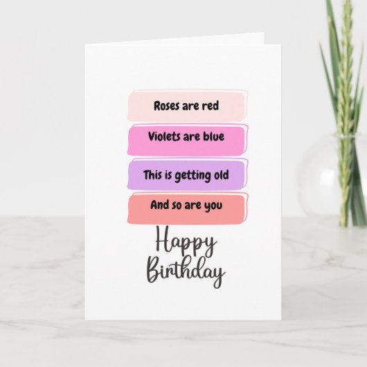 Carte d'anniversaire drôle (Devant)