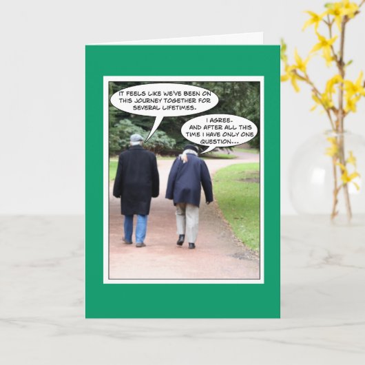 Carte d'anniversaire drôle (Fleur jaune)