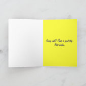 Carte d'anniversaire drôle (Intérieur)