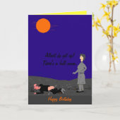 Carte d'anniversaire drôle (Fleur jaune)