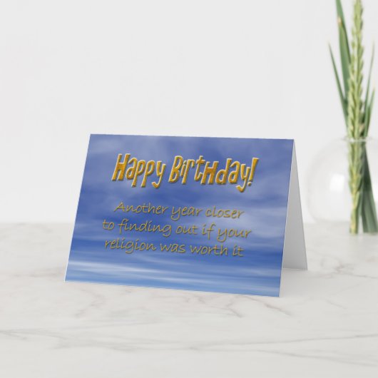 Carte d'anniversaire drôle (Devant)