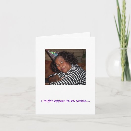 CARTE D'ANNIVERSAIRE DRÔLE (Devant)