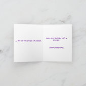 CARTE D'ANNIVERSAIRE DRÔLE (Intérieur)