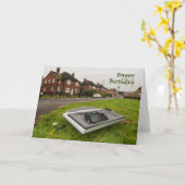 Carte d'anniversaire drôle (Fleur jaune)