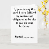 Carte d'anniversaire drôle (Fleur jaune)