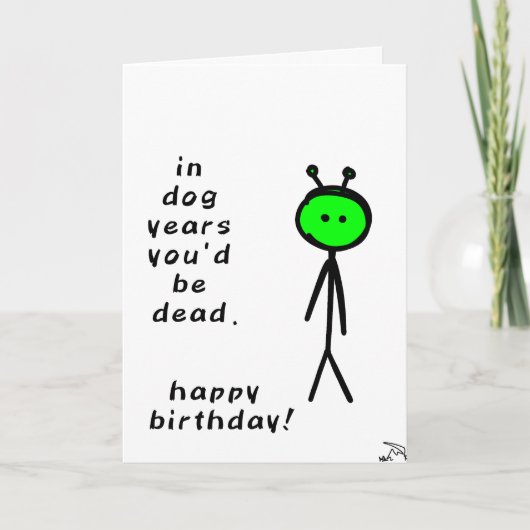 Carte d'anniversaire drôle (Devant)