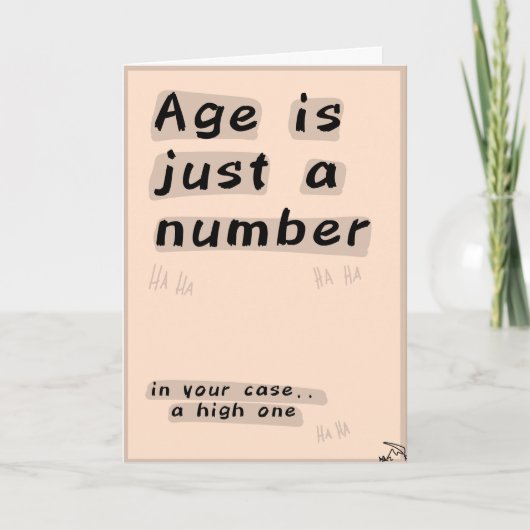 Carte d'anniversaire drôle (Devant)