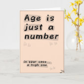 Carte d'anniversaire drôle (Fleur jaune)