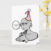 Carte d'anniversaire drôle (Fleur jaune)