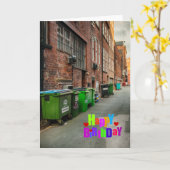 Carte d'anniversaire drôle (Fleur jaune)