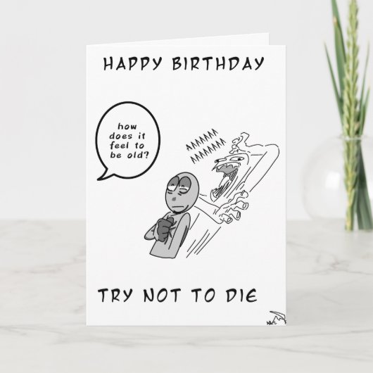 Carte d'anniversaire drôle (Devant)
