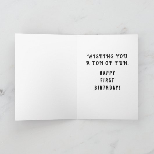 Carte d'anniversaire drôle 1er (Intérieur)