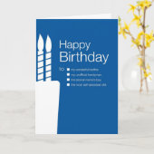 Carte d'anniversaire drôle à Frère (Fleur jaune)