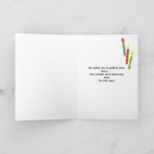 Carte d'anniversaire drôle avec bougies (Intérieur)