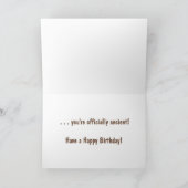 Carte d'anniversaire drôle avec cassette "Over the (Intérieur)