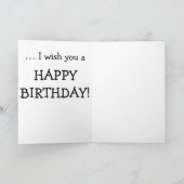 Carte d'anniversaire drôle avec chat suspect (Intérieur)