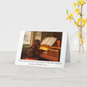 Carte d'anniversaire drôle avec chien et piano (Fleur jaune)