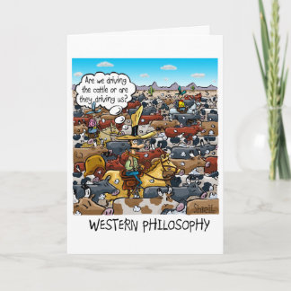 Carte d'anniversaire drôle avec la philosophie occ