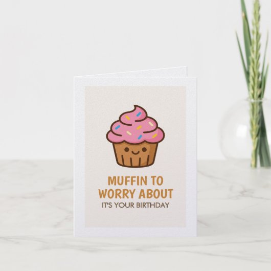 Carte d'anniversaire drôle avec muffins – carte d' (Devant)