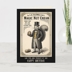 Carte d'anniversaire drôle avec publicité victorie