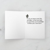 Carte d'anniversaire drôle avec rhino (Intérieur)