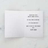 Carte d'anniversaire drôle Bigfoot Alien Cryptide  (Intérieur)