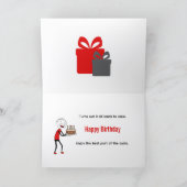 Carte d'anniversaire drôle Cycle de vie (Intérieur)