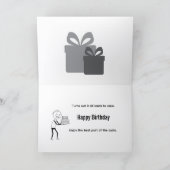 Carte d'anniversaire drôle Cycle de vie (Intérieur)